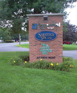 Saratoga Spas Sign